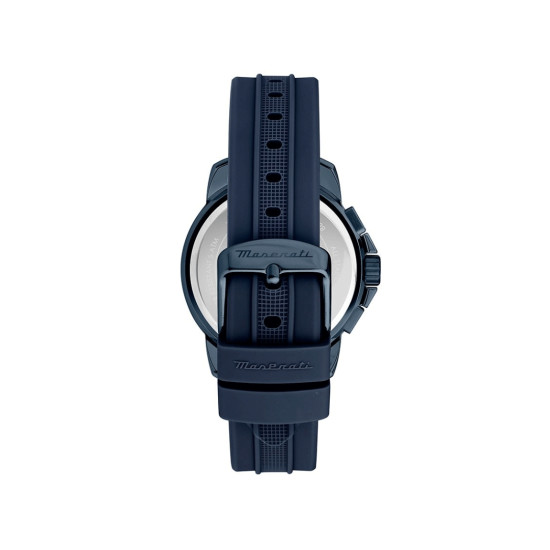 Maserati R8871621044 muški sat Successo 42mm Chronograph All Midnight Blue Yellow details