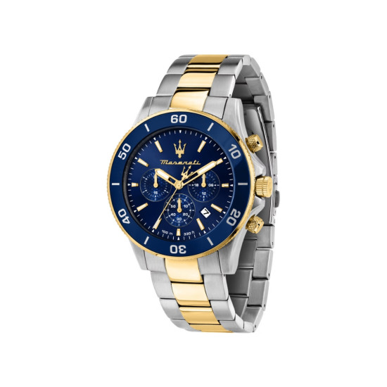 Maserati R8873600006 muški sat Competizione 43mm Chronograph Two-Tone Ocean Blue Dial 10ATM