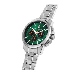 Maserati R8873621043 muški sat Successo 42mm Chronograph Fresh Green Orange detail