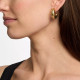 Michael Kors MKJ8510931 minđuše alke Metallic Muse Reversible Pavé Hoop 2 in 1 Desing Gold Tone 