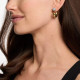 Michael Kors MKJ8510931 minđuše alke Metallic Muse Reversible Pavé Hoop 2 in 1 Desing Gold Tone 