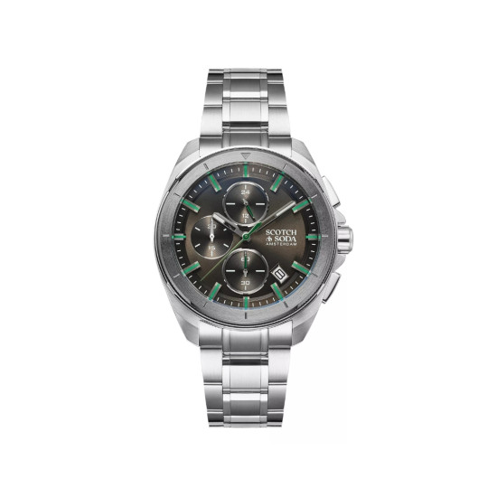 Scotch & Soda SSM.108B muški sat Sport Archive Chronograph Deep Olive Green Dial 44mm 10ATM