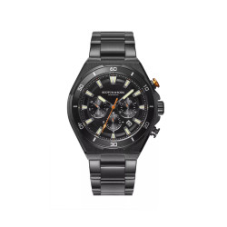Scotch & Soda Amsterdam SSM.118E muški sat Black Steel Urban Chronograph Orange Detail 45mm 10ATM