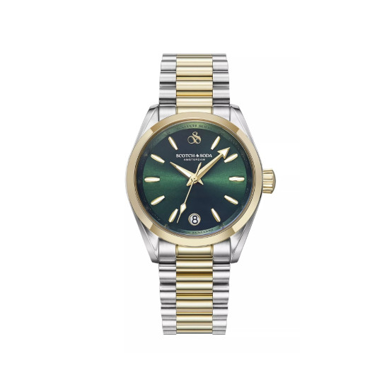 Scotch & Soda Amsterdam SSW.123C ženski sat Classic Two Tone Deep Green Sunray Dial 34mm