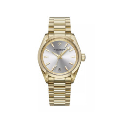 Scotch & Soda Amsterdam SSW.123D ženski sat Classic Neutral Gold Tone Silver Sunray Dial 34mm