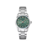 Scotch & Soda Amsterdam SSW.124C ženski sat Teal Green Crystal Hour Markers Silver Tone 34mm