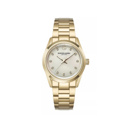 Scotch & Soda Amsterdam SSW.124E ženski sat Classic Gold Elegance Crystal Details Mother of Pearl 34mm