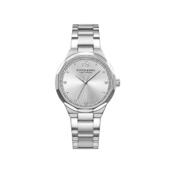 Scotch & Soda Amsterdam SSW.128A ženski sat Monochromatic Desing Silver Tone Textured Dial 36mm