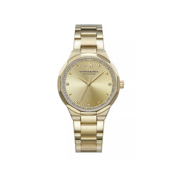 Scotch & Soda Amsterdam SSW.128C ženski sat Monochromatic Desing Gold Tone Textured Dial 36mm