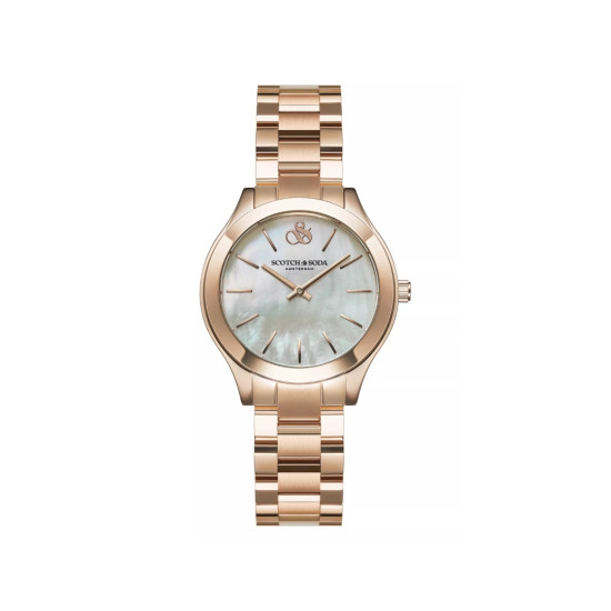 Scotch & Soda Amsterdam SSW.138B ženski sat Lady Classic Neutral Rose Gold Tone Mother of Pearl 35mm