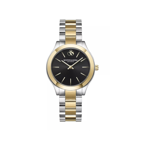 Scotch & Soda Amsterdam SSW.138D ženski sat Lady Classic Two Tone Black Sunray Dial 35mm