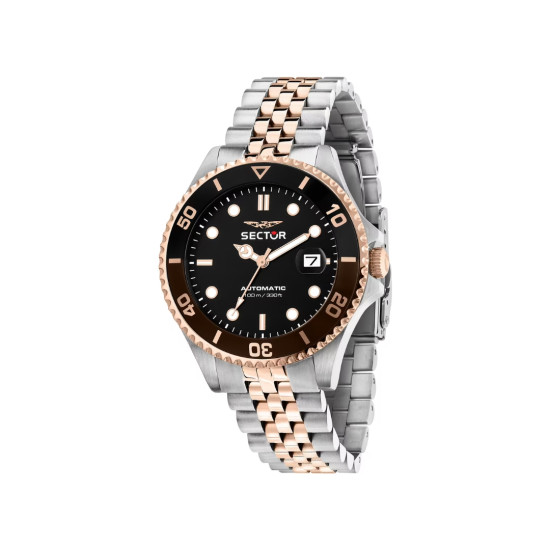 Sector R3223161014 muški sat Automatic Rose Gold Detail Jubilee Bracelet Edition Series 230 10ATM Black Dial 43mm
