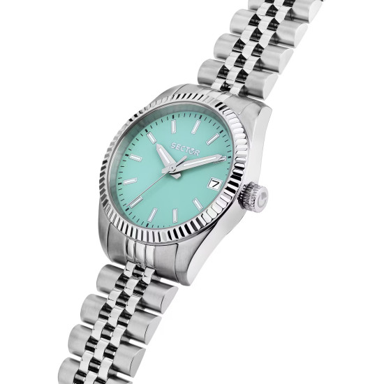 Sector R3253240515 ženski sat Lady Petite 32mm Analog Silver Jubilee Bracelet Edition Collection 240 Turquoise Dial