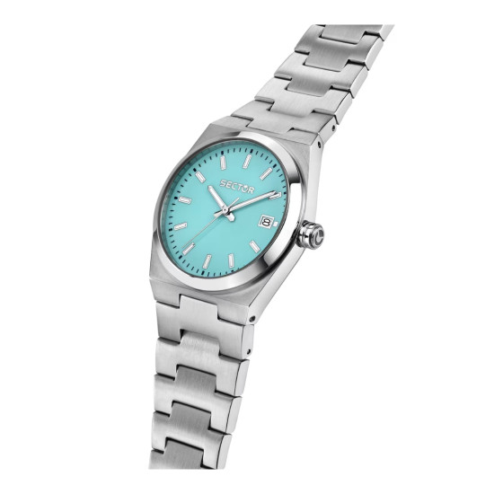 Sector R3253301503 ženski sat Lady Petite 34mm Analog Silver Collection C300 Turquoise Dial
