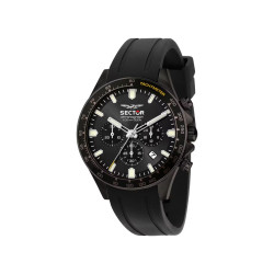Sector R3271661030 muški sat Black Sport 43mm Chronograph Series 230 Tachymeter 10ATM