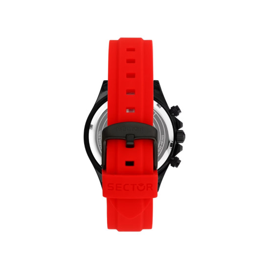 Sector R3271661032 muški sat Black Sport 43mm Chronograph Series 230 Tachymeter Red 10ATM
