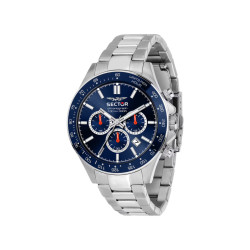 Sector R3273661037 muški sat Chronograph Collection 230 Orange Details Marine Blue Dial 43mm 10ATM Bestseller