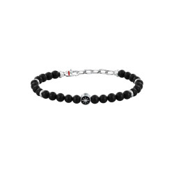 Sector SAGJ37 muška narukvica Marine Agate Black Stone Stainless 20cm