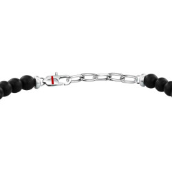 Sector SAGJ37 muška narukvica Marine Agate Black Stone Stainless 20cm