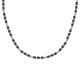 Sector SZS130 muška ogrlica Basic Black Agate Stone Stainless Steel