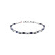 Sector SZS98 muška narukvica Basic Stainless Steel Silver Blue Hematite 21cm