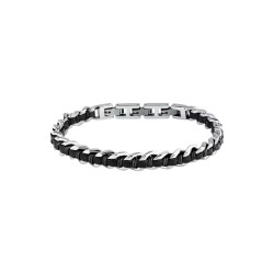 Sector SZV122 muška narukvica Bandy Stainless Steel Black Detail 19cm