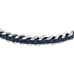 Sector SZV125 muška narukvica Bandy Silver Stainless Steel Deep Blue Detail