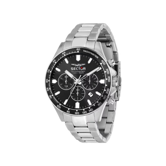 Sector R3273661054 muški sat Black Sport 43mm Chronograph 230 Series 10ATM