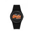 Superdry SYG280BO muški tinejdž sat Urban Slim Black silikon Orange Detail 38mm