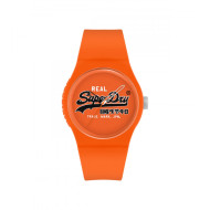 Superdry SYG280OB muški tinejdž sat Urban Slim Orange silikon Black Detail 38mm