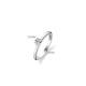 TI SENTO 12110ZI/56 prsten Classic White Zirconia 5mm Sterling Silver 925 Platinum Plated Veličina 56