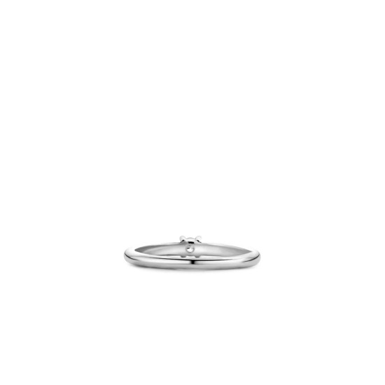 TI SENTO 12211ZI/52 prsten Classic White Zirconia 3mm Sterling Silver 925 Platinum Plated Veličina 52
