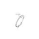 TI SENTO 12268ZI/54 prsten Tennis Hand-set Pavé Zirconia 925 Sterling Silver Veličina 54