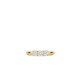 TI SENTO 12349ZY/50 Classic Triple White Zirconia Sterling Silver 925 Yellow Gold Plated Veličina 50