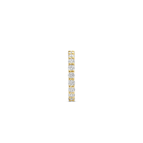 TI SENTO 12372ZY/54 prsten Eternity Tennis Hand-set White Zirconia 3mm Sterling Silver 925 Yellow Gold Plated Veličina 54