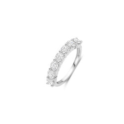 TI SENTO 12380ZI/62 prsten Eternity Tennis Hand-set White Zirconia 4mm Sterling Silver 925 Platinum Plated Veličina 62