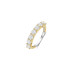 TI SENTO 12380ZY/54 prsten Eternity Tennis Hand-set White Zirconia 4mm Sterling Silver 925 Yellow Gold Plated Veličina 54