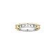 TI SENTO 12380ZY/54 prsten Eternity Tennis Hand-set White Zirconia 4mm Sterling Silver 925 Yellow Gold Plated Veličina 54