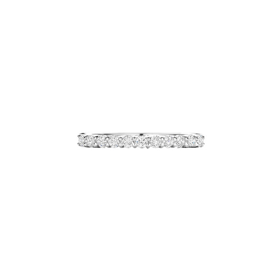 TI SENTO 12382ZI/52 prsten Tennis Ring Zirconia White 925 Sterling Silver Platinum Plated 2mm Veličina 52