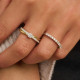 TI SENTO 12382ZI/52 prsten Tennis Ring Zirconia White 925 Sterling Silver Platinum Plated 2mm Veličina 52