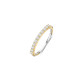 TI SENTO 12382ZY/56 prsten Tennis 2mm Zirconia White Yellow Gold Plated Sterling Silver 925 Veličina 56