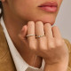 TI SENTO 12382ZY/56 prsten Tennis 2mm Zirconia White Yellow Gold Plated Sterling Silver 925 Veličina 56