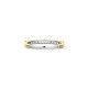 TI SENTO 12382ZY/56 prsten Tennis 2mm Zirconia White Yellow Gold Plated Sterling Silver 925 Veličina 56