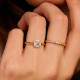 TI SENTO 12388ZY/58 prsten Classic Square White Zirconia 7mm Sterling Silver 925 Yellow Gold Plated Veličina 58