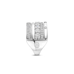 TI SENTO 12396ZI/56 prsten Classic Layered Zirconia - L model Hand-set White Zirconia Sterling Silver 925 Veličina 56