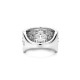 TI SENTO 12396ZI/56 prsten Classic Layered Zirconia - L model Hand-set White Zirconia Sterling Silver 925 Veličina 56