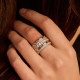 TI SENTO 12396ZI/56 prsten Classic Layered Zirconia - L model Hand-set White Zirconia Sterling Silver 925 Veličina 56