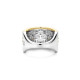 TI SENTO 12396ZY/54 prsten Classic Layered Zirconia Ring L model Sterling Silver 925 Yellow Gold Plated Veličina 54