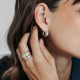 TI SENTO 12396ZY/54 prsten Classic Layered Zirconia Ring L model Sterling Silver 925 Yellow Gold Plated Veličina 54