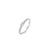 TI SENTO 12400ZI/50 prsten Classic White Zirconia 5mm Hand-set Sterling Silver 925 Platinum Plated Veličina 50